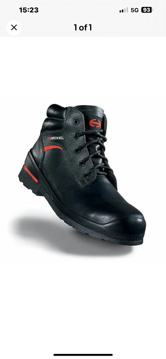 Heckel Macsole INH Black Work Boots S3 SRC (Size 6) UK