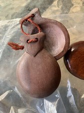 3 Sets Of Vintage Hand Carved Wooden Set Of Castanets Wood Clappers Noisemakers