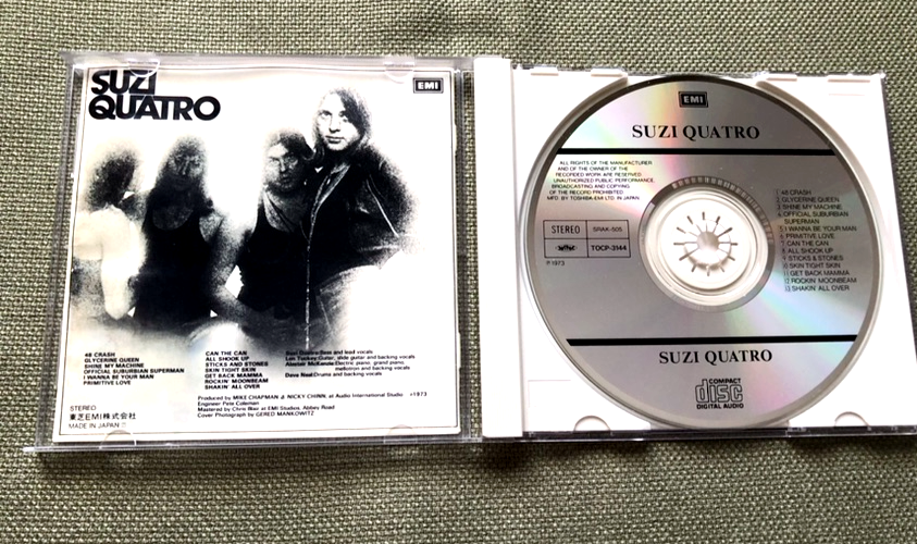 Suzi Quatro by Suzi Quatro (CD, 1995, TOCP-3144, JAPAN, EMI Suzi Quatro by Suzi Quatro (CD, 1995, TOCP-3144, JAPAN, EMI