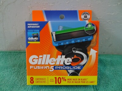 NEW GILLETTE Fusion 5 PROGLIDE  REFILL RAZOR BLADES 8 Cartridges