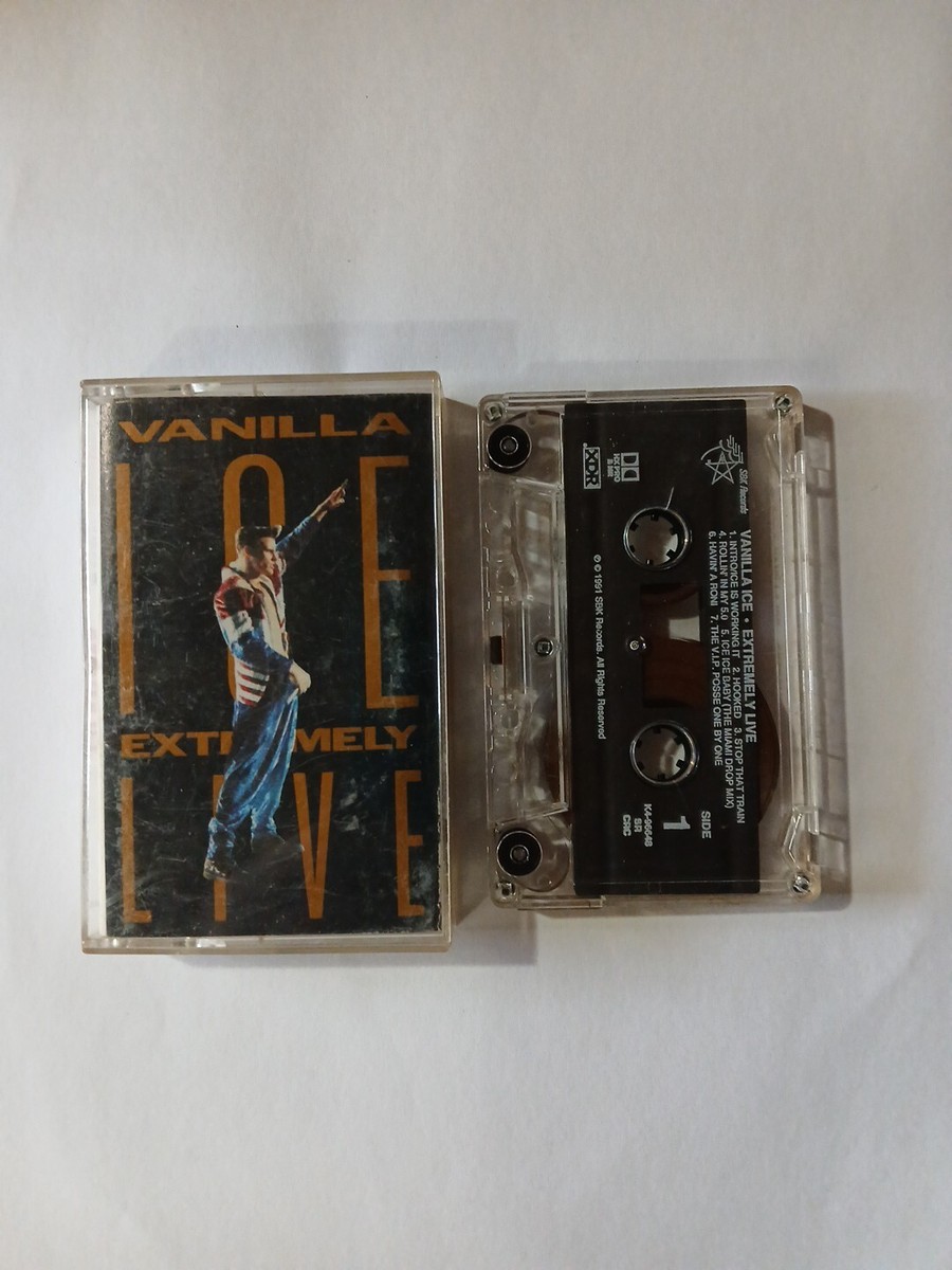 VANILLA ICE EXTREMELY LIVE CASSETTE TAPE Ice Ice Baby 1991 Concert