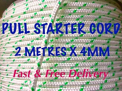 ENERGY PRO Pull Start Cord Starter Rope 4mm x 2 Metres, MOWER, SAW, CUTTER, ETC ✅