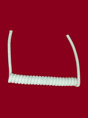 3-adriges 1,5 qm gewendeltes weißes LSZH-KABEL, 250 mm (10'') SPULELLÄNGE #