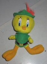 Tweety Bird Robin Hood Looney Tunes Plush 9" Ace 1997 Vintage Play by Play Toys