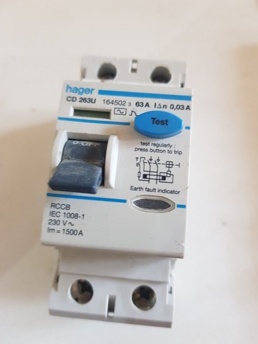 HAGER RCCB RCBO CD263U CD284U ADN132 MZ006 - Picture 6 of 9