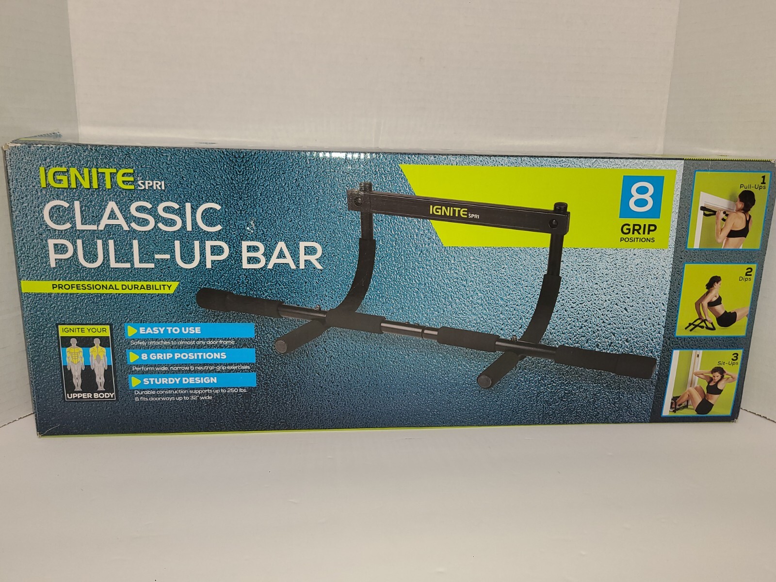 Ignite By SPRI Classic PullUp Bar Black eBay