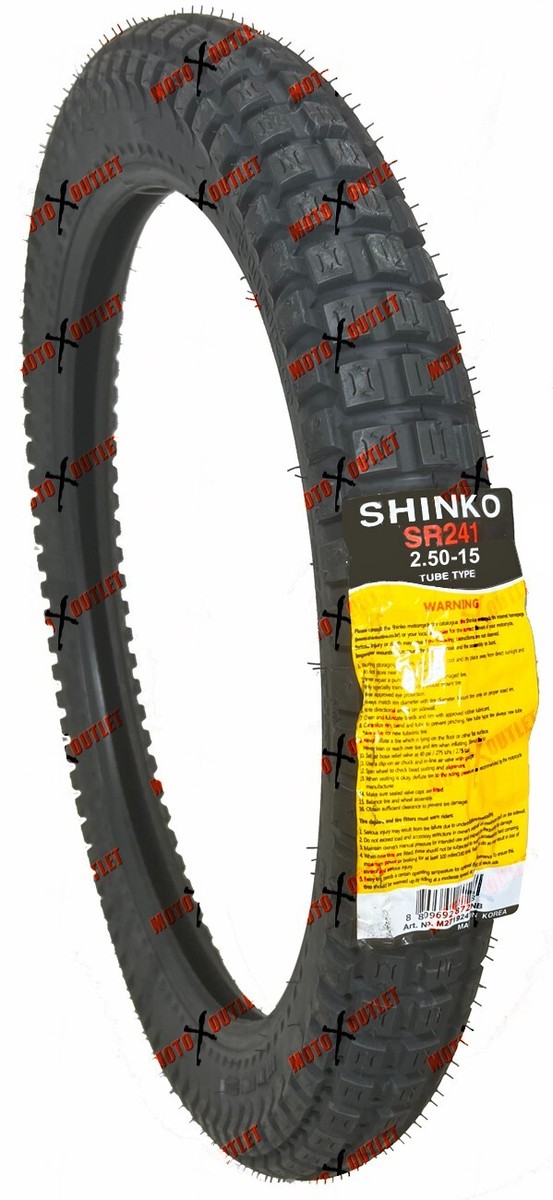 Shinko 2.50-15 SR241 Tire Front / Rear Dual Sport Motorcycle | 87