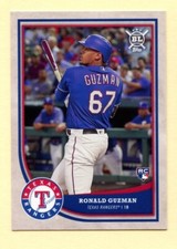 2018 Topps Big League Ronald Guzman Texas Rangers baseball card #374 Rookie RC. rookie card picture