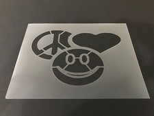 Peace Sign 6 Stencil 10mm or 7mm Thick, Peace, Love, Hippie, Airbrushing