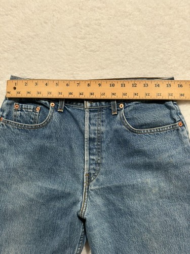 Vintage Levis 618 Jeans Mens 32X34 Blue Made in Belgium 90s Grunge Orange Tab - Picture 20 of 23
