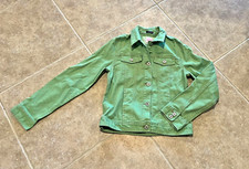 Gap Kids NWT Girls XXL 14-16 Green pocket classic jean jacket VINTAGE  