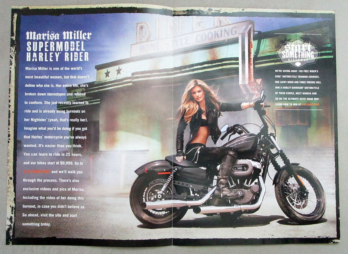 Marisa Miller Harley Davidson Poster
