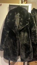 Bcbgmaxazria Rich Faux Fur Luxury Black, Size S