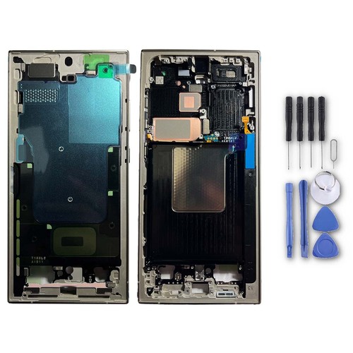 Rahmen Frame für Samsung Galaxy S24 Ultra GH82-33399A Titanium Grau Ersatzteil - 第 1/3 張圖片