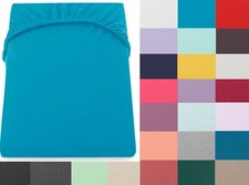 Spannbettlaken 100% Baumwolle Schlafzimmer Bettlacken Betttuch 28 Farben 8 Größe