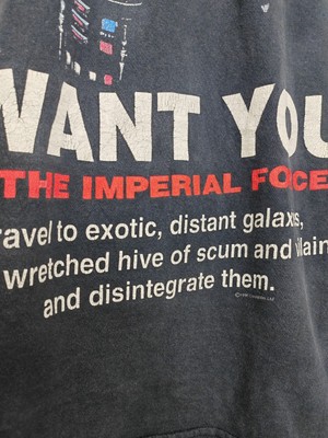 VTG 1996 Star Wars Darth Vader I Want You Imperial Forces Graphic 