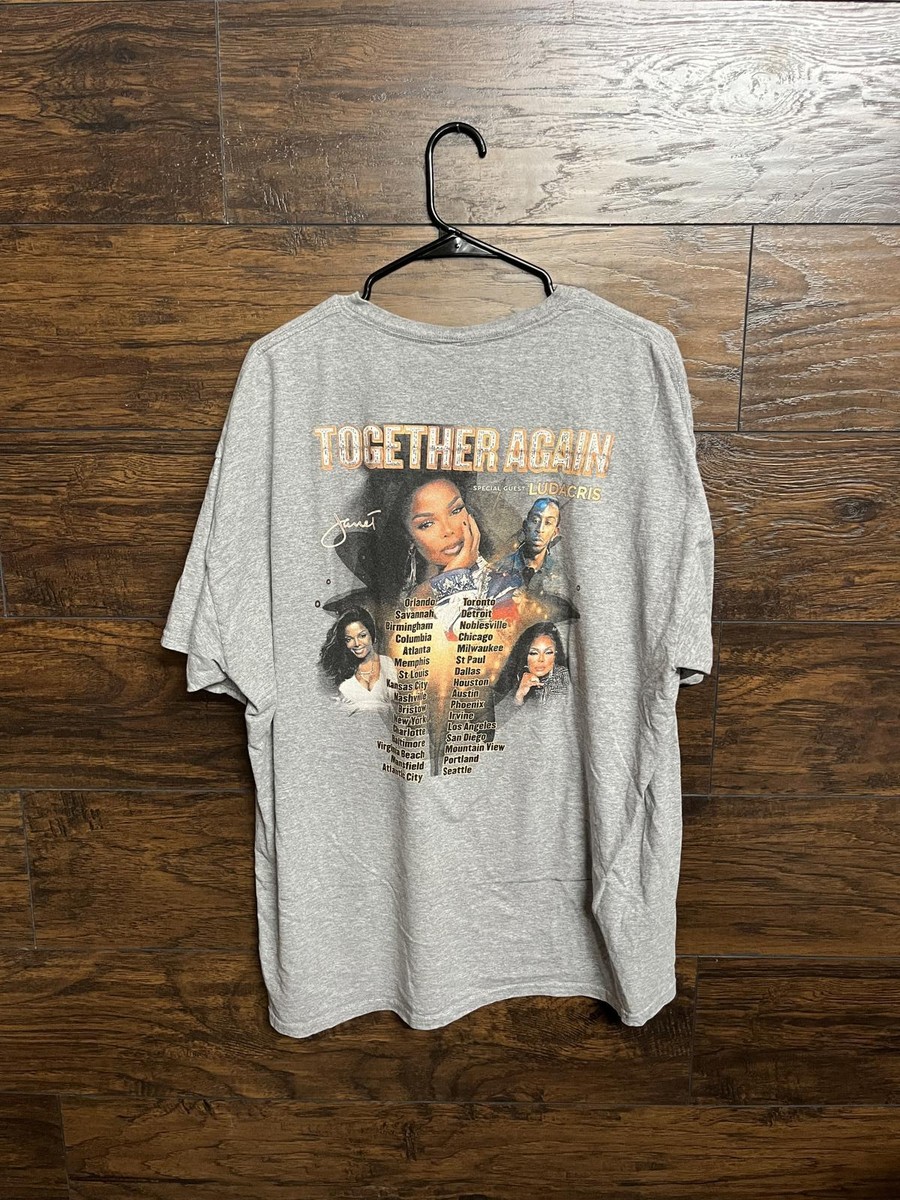 Janet Jackson T-shirt Tour Together Again with Ludacris -XL | eBay