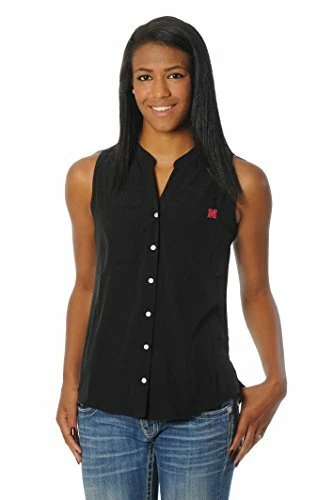 UG Apparel Nebraska Huskers Women s Tunic Tank Black Large eBay