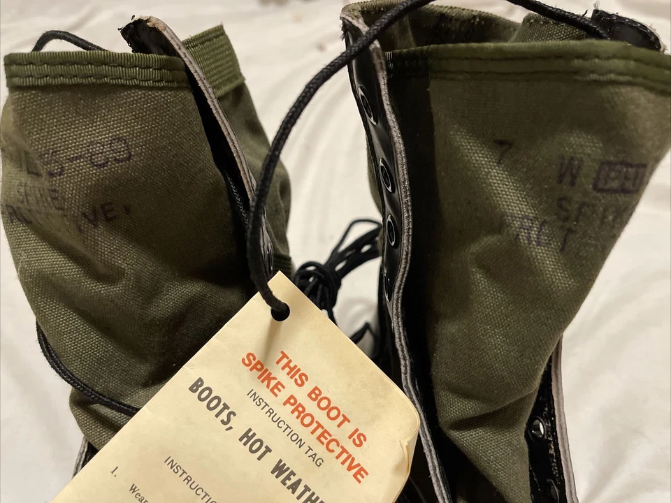 Vietnam vintage Spike Protective Jungle Boots US GI New assorted sizes - Image 3 of 4