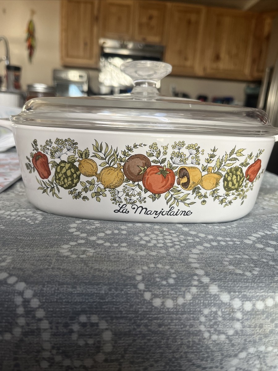 Extremely Rare Vintage Corning Ware La Marjolaine Spice Of Life