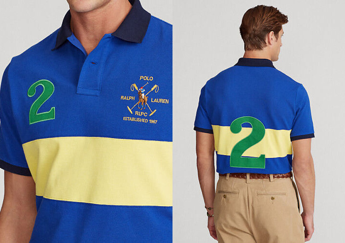 Polo Ralph Lauren Men Custom Slim Color Block Bold Stripe No.2