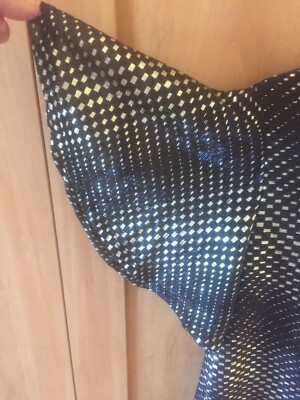 black and gold party top