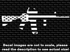 AR 15 US Flag Silhouette Car Van Truck Decal USA Made US Seller 2A
