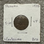 New ListingRare 1935 Panama 1 One Centesimo Uncirculated Key Date - Vf
