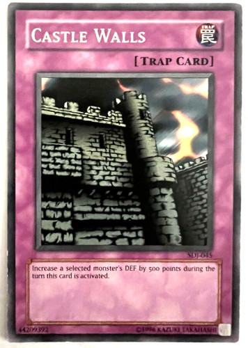 castle walls yugioh card YuGiOh! - - SDY-049 Starter Deck 2006 Card type Yu-Gi-Oh! - Castle Walls (SDY-049)