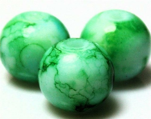 PASTEL SUMMER DRAWBENCH GLASS BEADS choose 6mm 8mm 10mm COLOUR CHOICE - Picture 13 of 14
