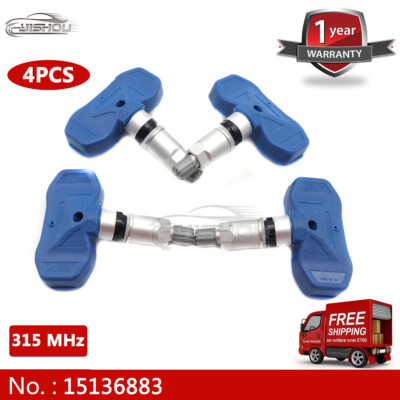 4PC 315MHz MORESENSOR TPMS Snap-in Tire Sensor For Yukon DeVille Tahoe - Foto 8