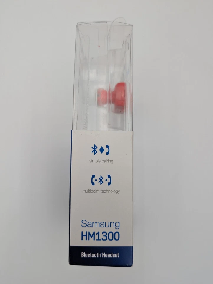 Samsung HM1300 Bluetooth Headset - Red - Simple Pairing - Multipoint Technology - Image 4 of 4