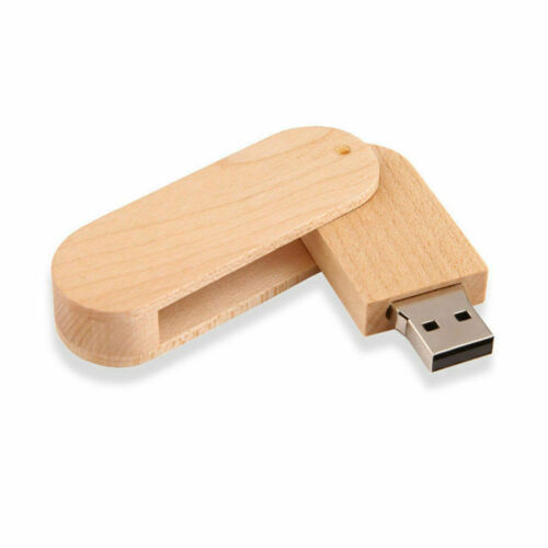 Swivel Wooden USB 3.0 Flash Drive Customized Wedding Studio Pendrive USB Box - Picture 9 of 15