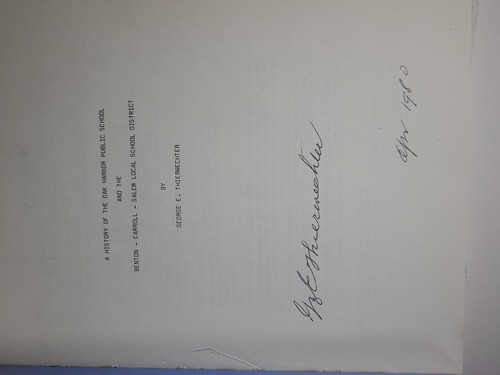 A History Of Oak Harbor Public School Benton Carrol Salem Signed Thierwechter - Picture 7 of 8