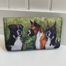 Boxer Dog Check Book Wallet With Card And Cash Holder Ruth Maystead Boxers Dogs