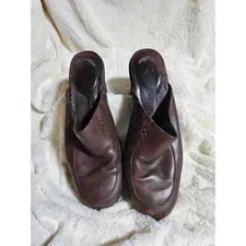 CLARKS mules women's 7.5M brown leather