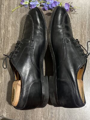 Alden Men's Norwegian Split Toe Handsewn Black Calfskin Blucher