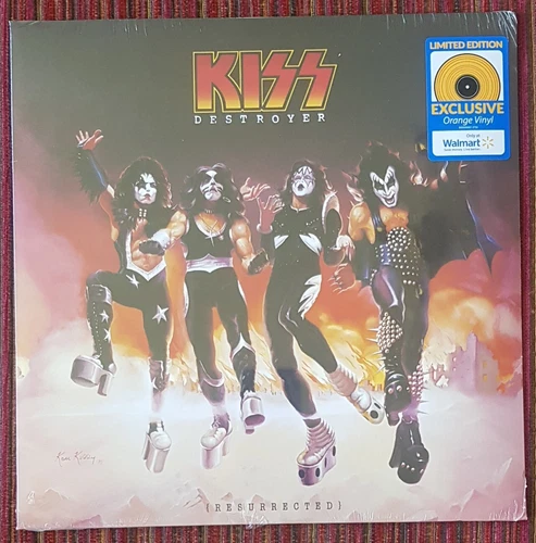 KISS - DESTROYER RESURRECTED LTD EDITION USA ORANGE VINYL LP, SEALED
