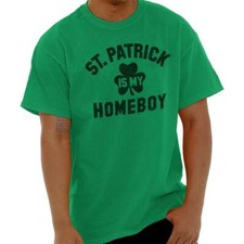 Funny St Patrick's Day Joke Shamrock Irish Womens or Mens Crewneck T Shirt Tee