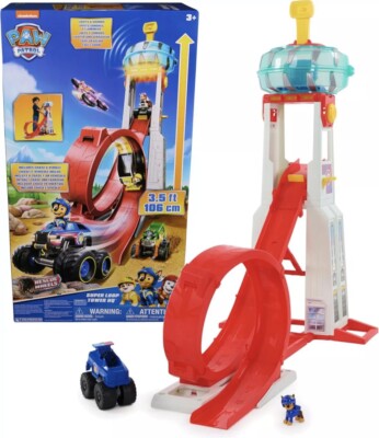 PAW Patrol Turm Super Loop Hauptquartier Zentrale Rescue Wheels + Chase + Auto