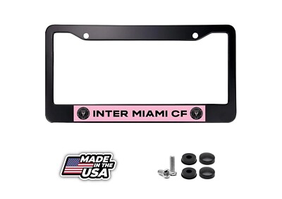 NEW** Inter Miami CF License Plate Frame for Car (Matte Black) | eBay