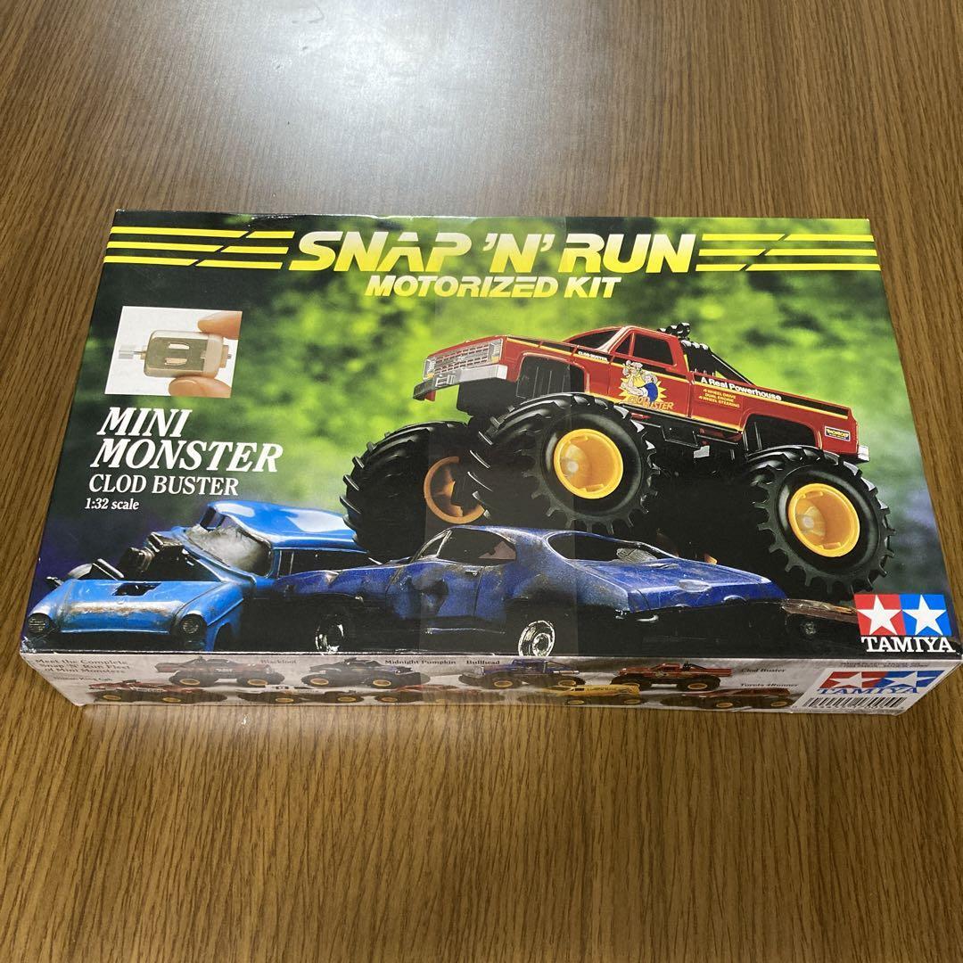 自動車 SNAP N RUN MOTORIZED KIT MINI MONSTER Snap 'N' Run Motorized Kit Mini Monster Clod Buster 1:32