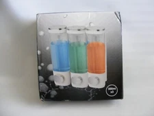 Shampoo Dispensers Shower Wall Mounted Soap Dispenser 3 Chamber Conditioner Bath