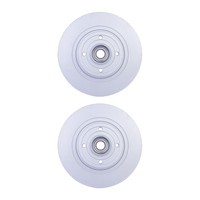 2 Bremsscheiben Voll Ø 52,3 Mm 10 Mm Hella Passend FüR U.A. Renault Megane