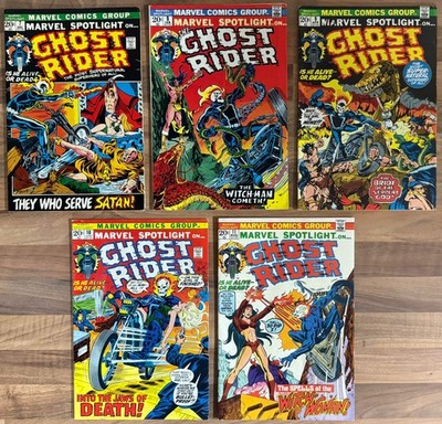   MARVEL SPOTLIGHT #7-11 [MARVEL COMICS] SEQUENTIAL LOT *GHOST RIDER* MID GRADE