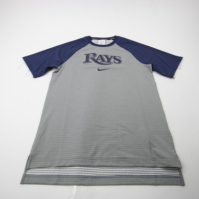  Tampa Bay Rays Nike MLB Authentic Dri-Fit Short Sleeve Shirt Men's Gray Used S