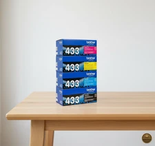 Brother TN-433 Original High Yield Toner Set (BK/M/C/Y)- 4 Pack - Sealed Box