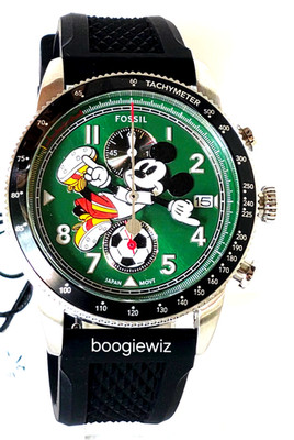 FOSSIL LIMITED EDITION #0230 MICKEY MOUSE SOCCER CHRONOGRAH WATCH NEW IN TW/TAGS