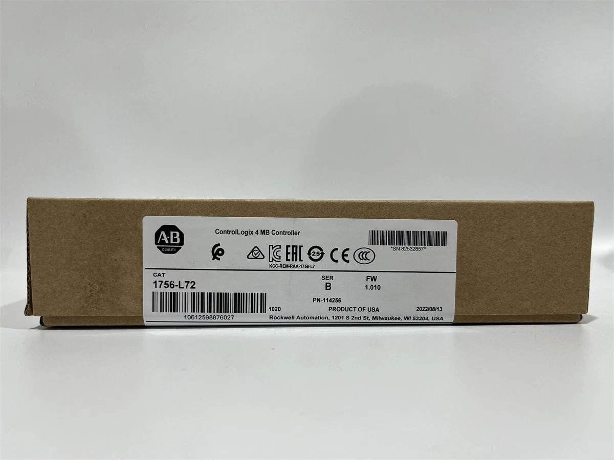 NEW PLC 1756-L72 ControlLogix 4MB Controller Factory Sealed AB 1756 L72
