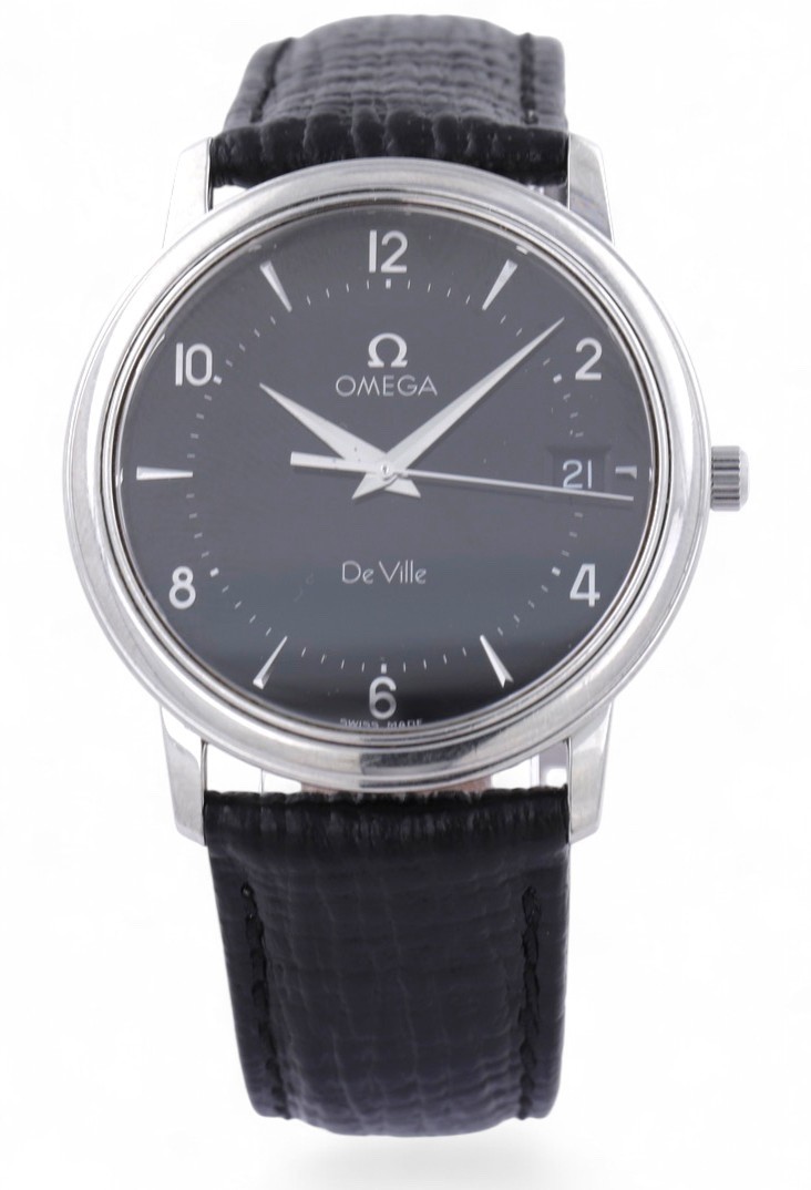 OMEGA De Ville Prestige Quartz Date Steel - 34.4mm - 4810.50.01 - Black Dial